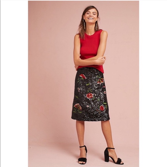 Anthropologie Dresses & Skirts - Anthropologie Maeve Garden Glitz Skirt